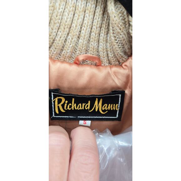 Richard Mann Vintage Fur Crochet knit jacket Boho Luxe Size Small Rare Statement - Picture 9 of 11